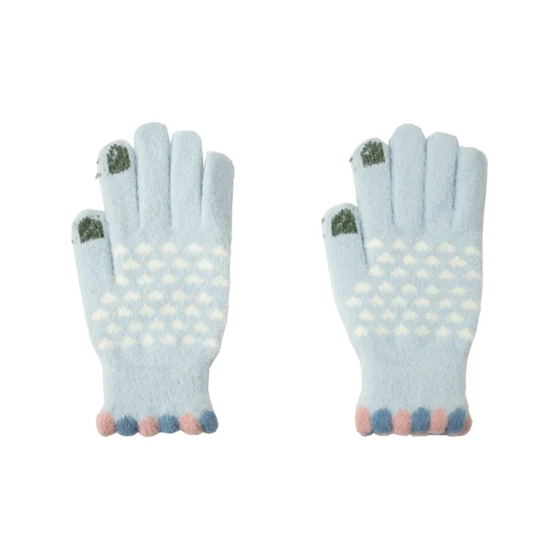 BAIJUAN Knit Gloves Unisex-5
