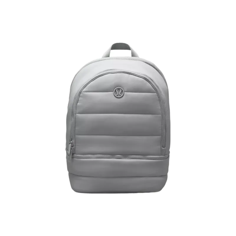 Lululemon Wunder Puff Series Nylon Backpack Unisex Rhinoceros Gray-0