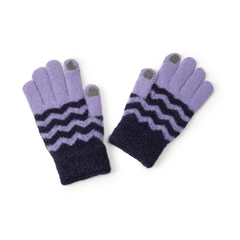 BAIJUAN Knit Gloves Unisex-2