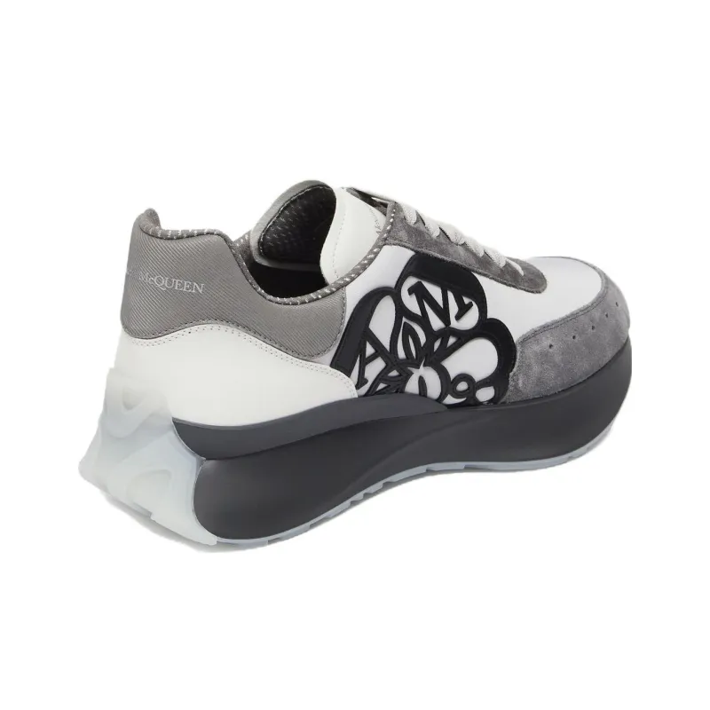 Alexander McQueen Sprint Runner Grey White-3