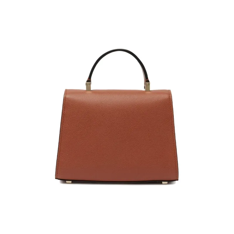Valextra Iside Millepunte Calfskin Shoulder Bag, Crossbody Bag, Handbag Women's Gold Brown-1