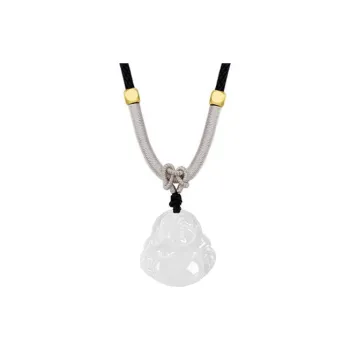 Yuanyanghuangjin Chalcedony Necklace, Adjustable Unisex