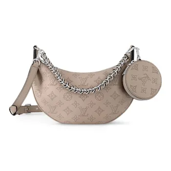 LOUIS VUITTON Cow Leather Shoulder Bag Crossbody Bag Small Size Women's Elephant Gray