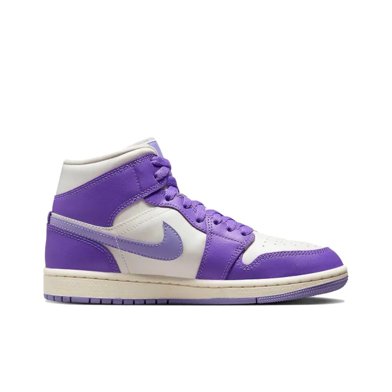 Jordan 1 Mid Action Grape Women's-1