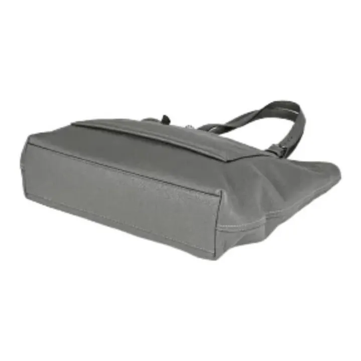 COACH Metropolitan Pebbled Leather Tote Bag, Shopping Bag, Handbag, Shoulder Bag Women's Gray-3