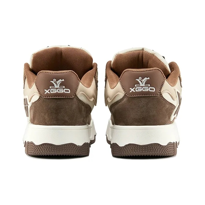 XIANGGUAN XGGO Lightning No.1 Wear Resistant Slip Resistant Low Top Skateboard Shoes Unisex Coffee-5