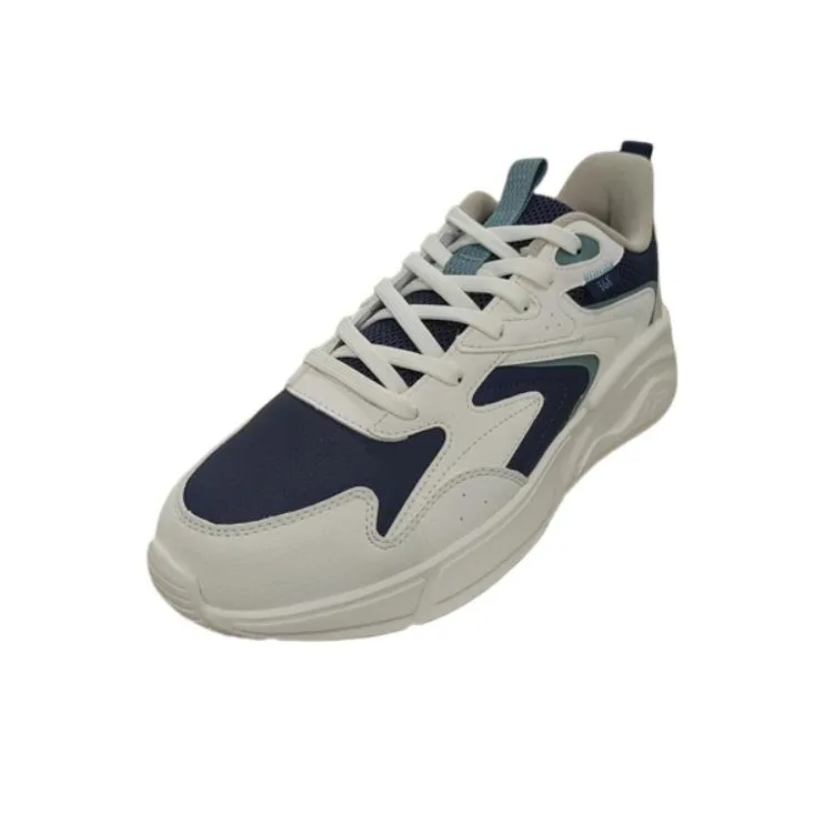 361° Anti Slip Wear Resistant Low Top Running Shoes Men's White Blue-1