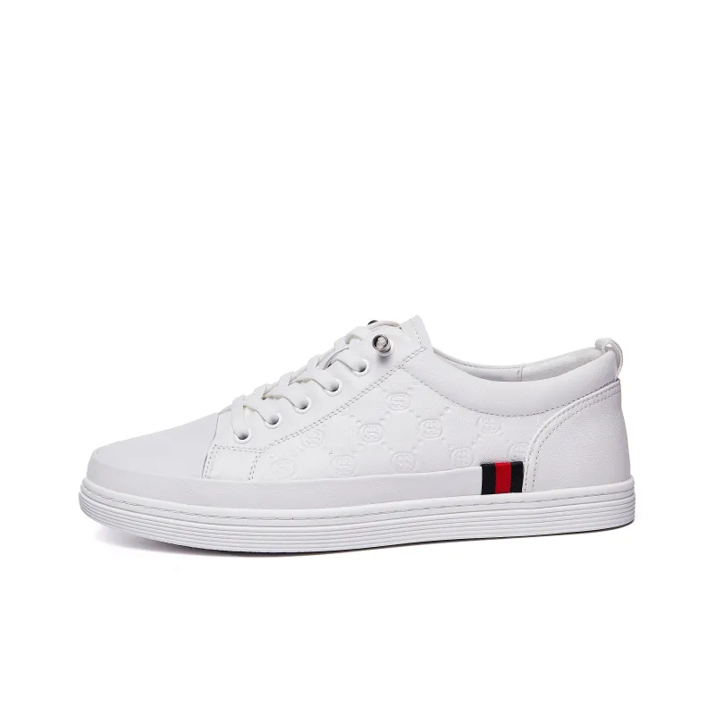 SHERIDan Low Top Skateboard Shoes Men's White-0