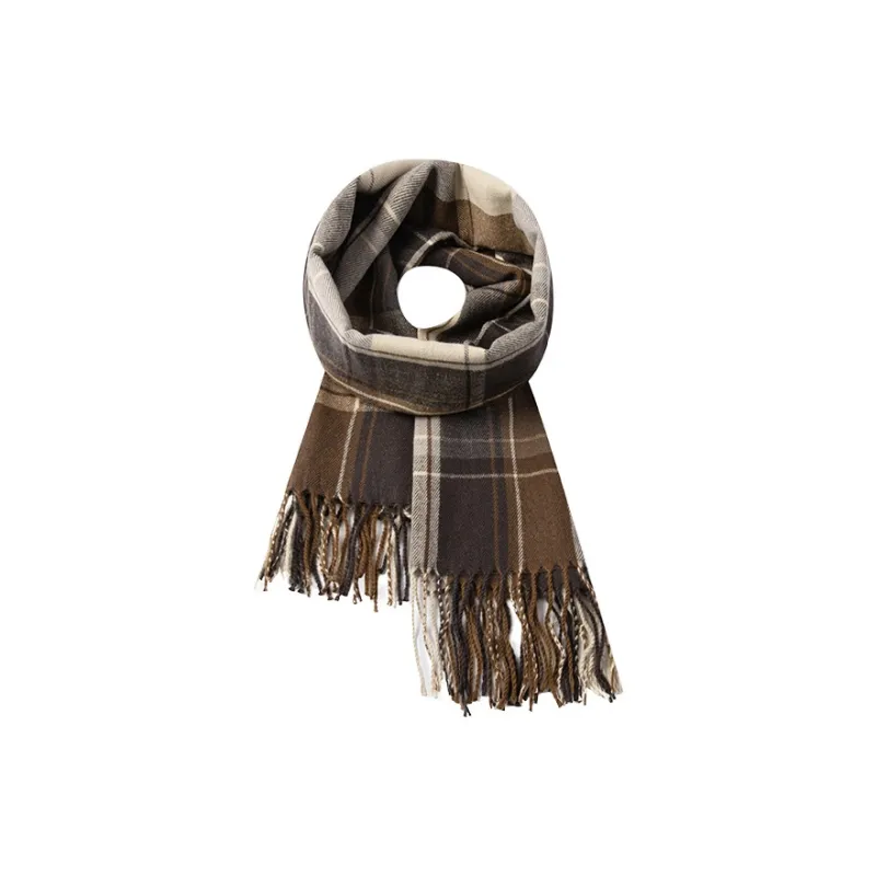 XUANTANG Faux Cashmere Knit Scarves Unisex-1