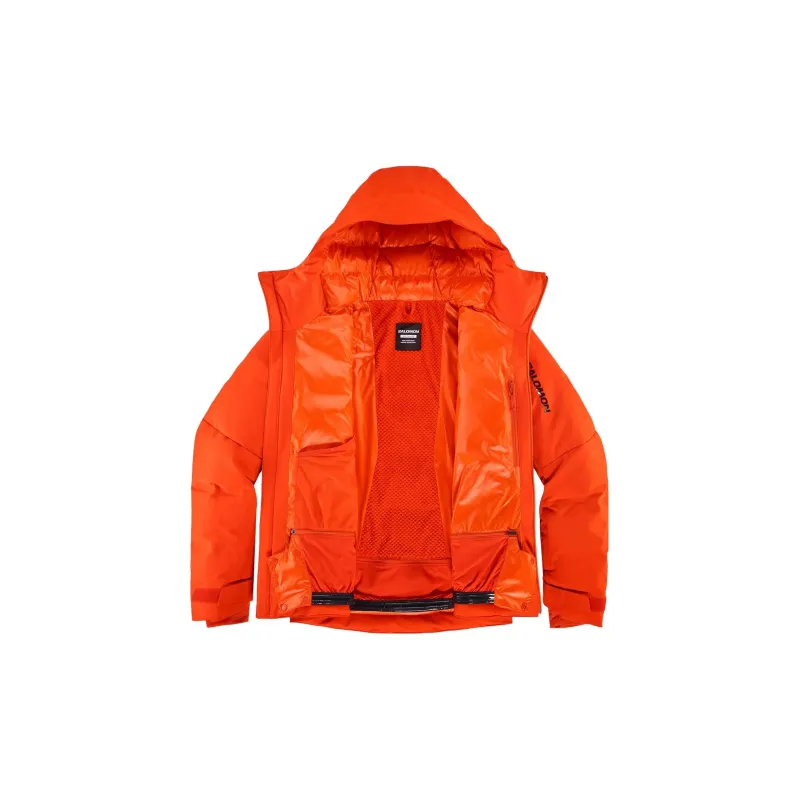SALOMON Alpenflowdown Jackets Men Fire Red-1