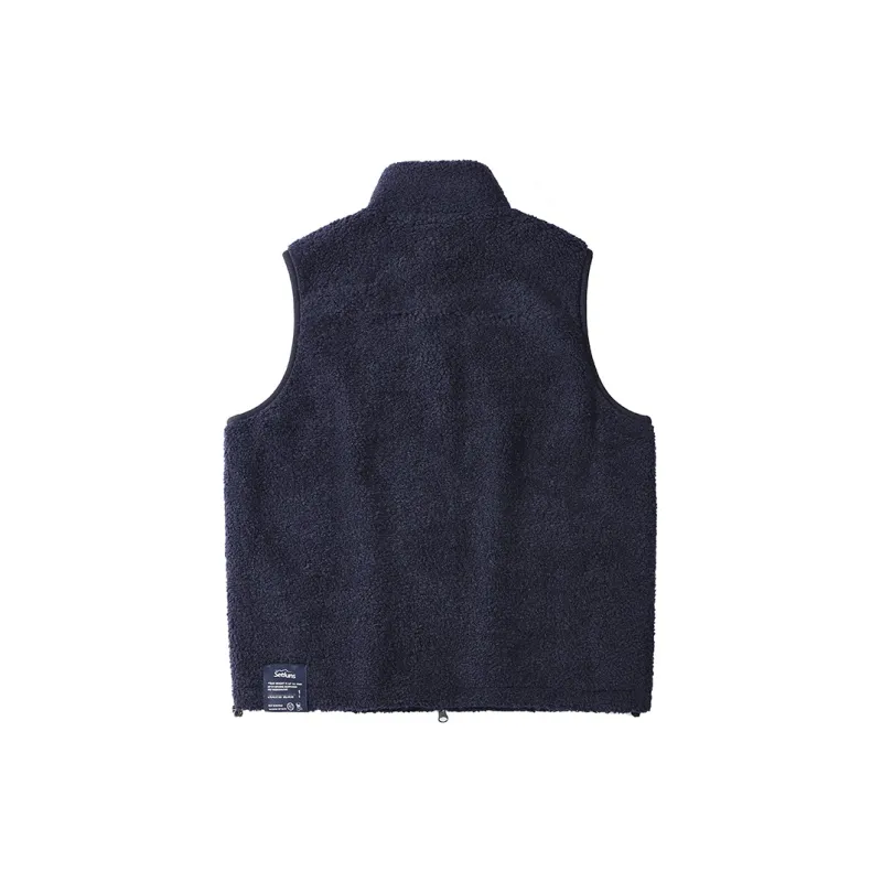 SET FUNS Autumn And Winter Season Outdoor Style Velvet Feeling Vest Brand Logo Men's-1
