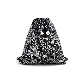 Venque Polyester Gym Bag, Basketball Bag, Backpack Unisex Black