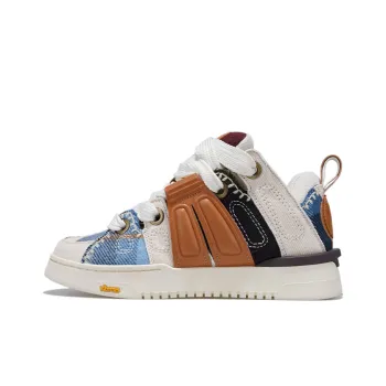 Palladium Low Top Skateboard Shoes Women's Yellow Brown