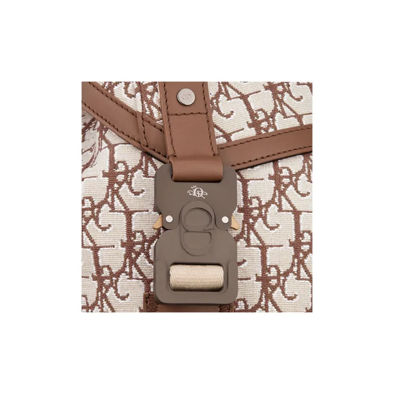 DIOR CACTUS JACK Collaboration Hit The Road Cow Leather Backpack Regular Unisex Coffee-4