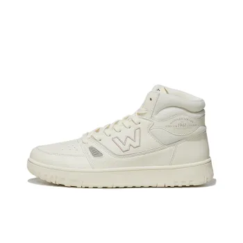 Norman Walsh White Sneakers Mid Top Skateboard Shoes Unisex Ecru