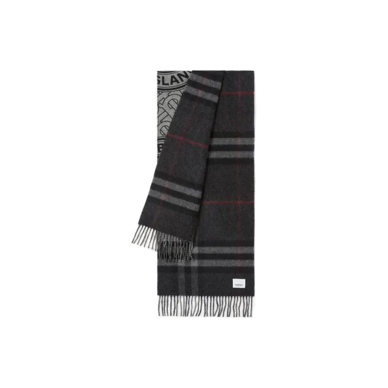 Burberry Knit Scarves Unisex Gray-2