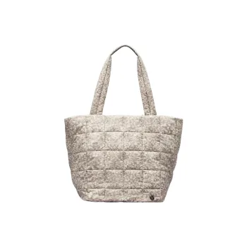 Lululemon Nylon Tote Bag Shopping Bag Shoulder Bag Handbag Women's Leopard White Opal Carbon Powder