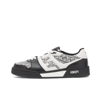 FENDI Low Top Skateboard Shoes Men's Black White