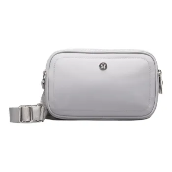Lululemon Recycled Nylon Camera Bag, Shoulder Bag, Crossbody Bag Regular Unisex Silver Waterdrop