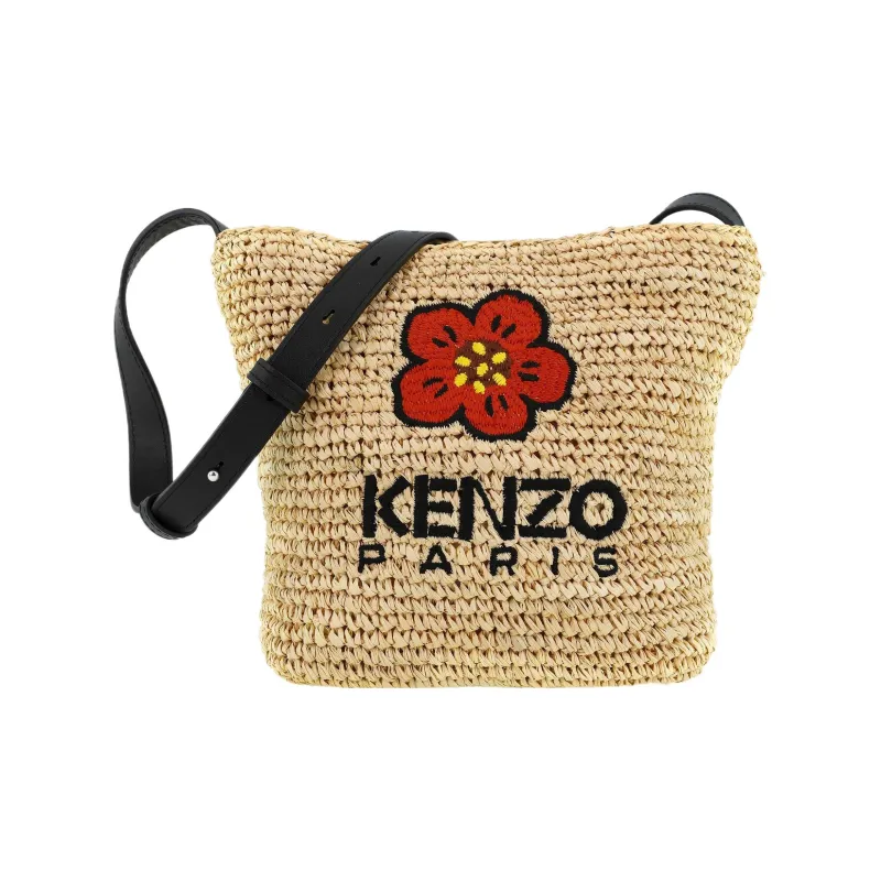 KENZO Logo Embroidered Shoulder Bag-0