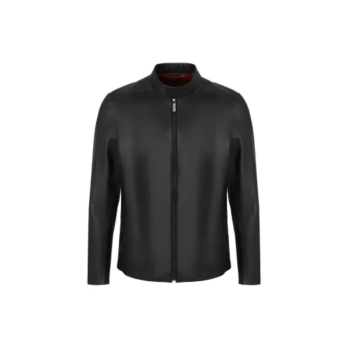 LIU·JO UOMO Leather Jackets Men Black