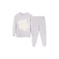 Soft Gray Purple-Large Floral