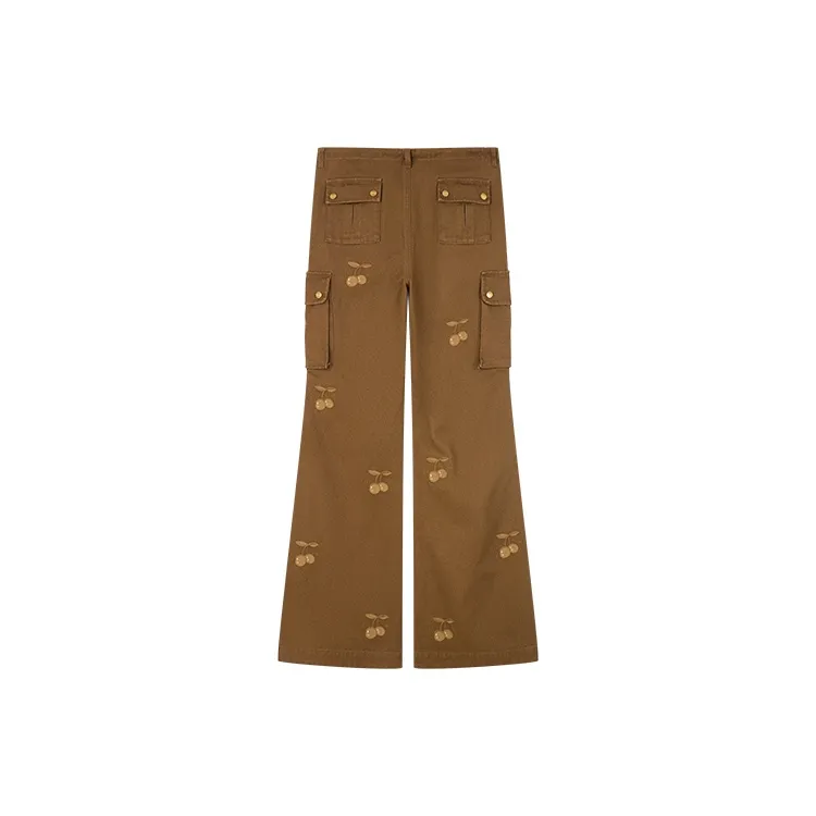 UOOYAA Jeans Women's Brown-1