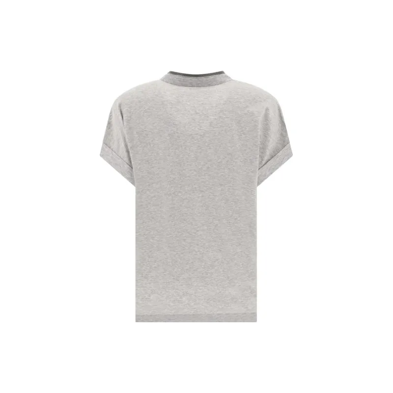 Brunello Cucinelli T Shirts Women's Gray-1