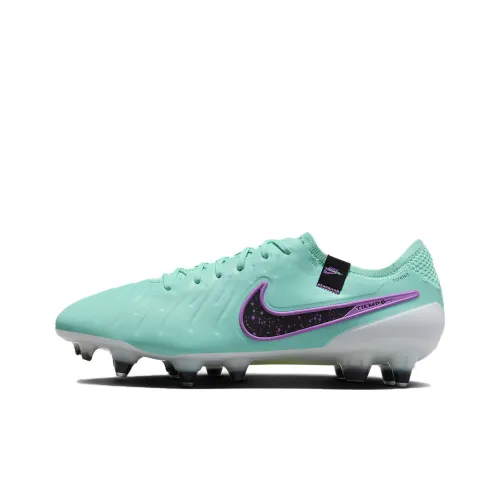 Nike Tiempo Legend 10 Soccer Shoes Unisex Low-Top Hyper Turquoise Stone Color