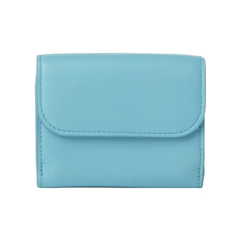 Chloe Bright Calfskin Wallet Mini Women's Water Sea-1