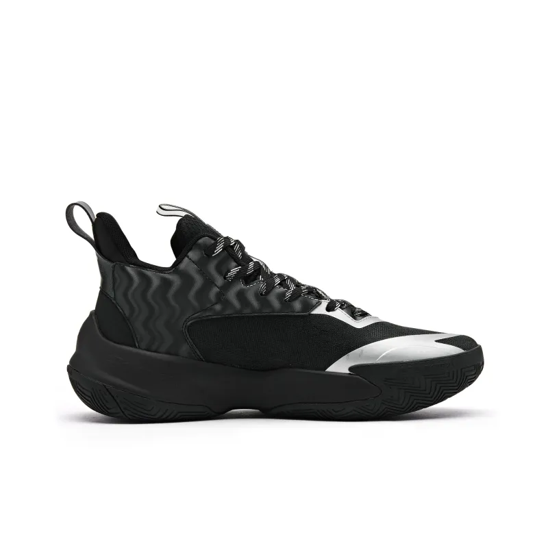 QIAODAN Broken Shadow 5 Basketball Shoes Men Low Top Black-1