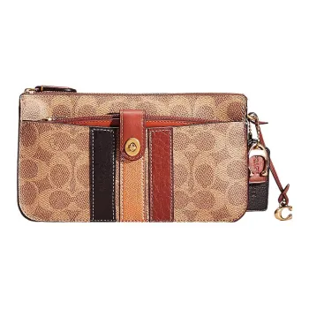 COACH Canvas With Leather Messenger Bag, Shoulder Bag Women's