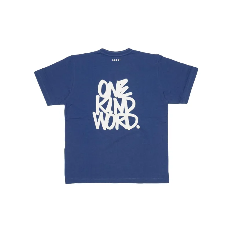 Sacai x Eric Haze Collaboration FW23 T Shirt Unisex Blue-1
