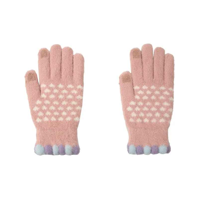 BAIJUAN Knit Gloves Unisex-3