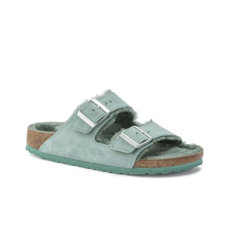 Birkenstock Slide Slippers Women's Light Green Regular-1