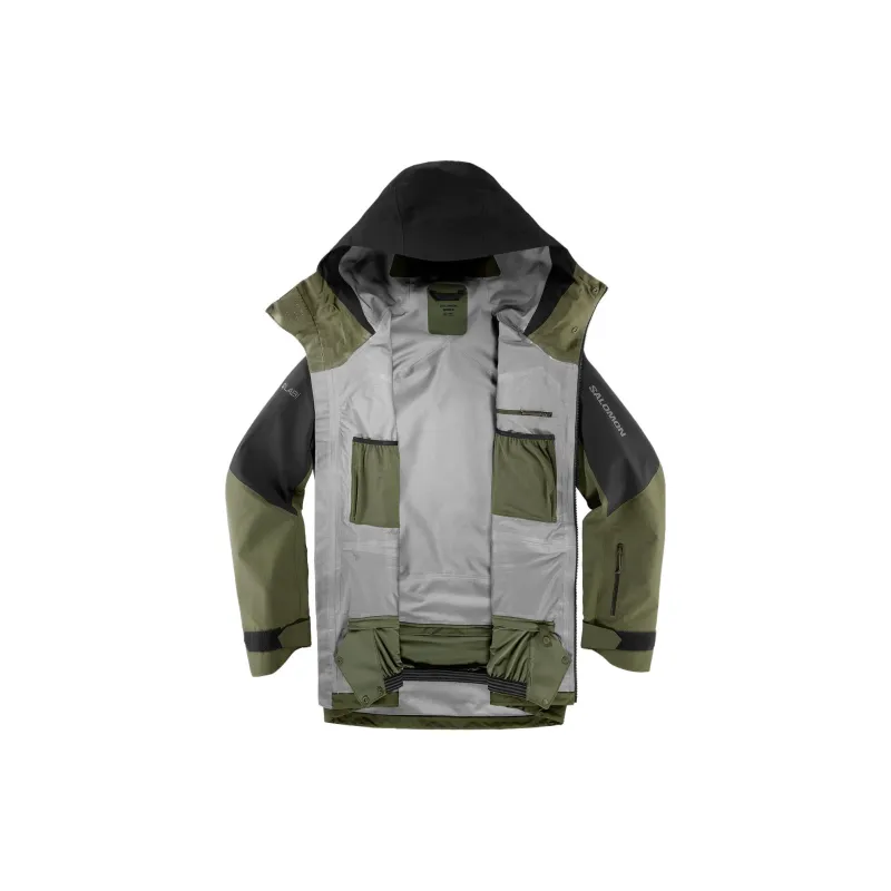 SALOMON S/LAB Jackets Men Black Green-2