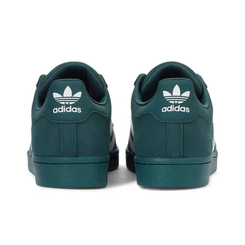 Adidas Originals SUPERSTAR Slip Resistant Low Top Skateboard Shoes Unisex Green White-4