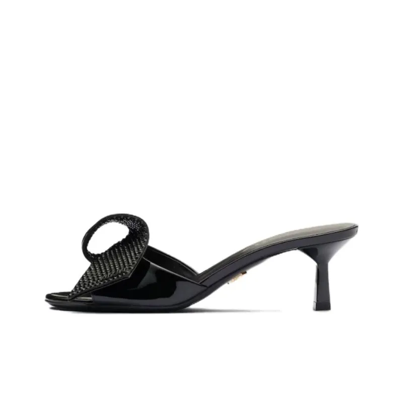 PRADA Slide Slippers 4.5cm Women's Black-0