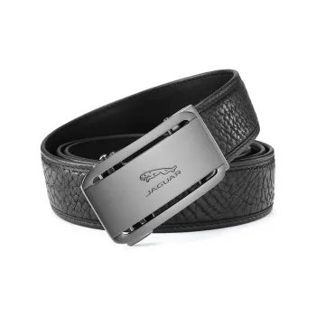 JAGUAR Automatic Buckle Wild Buffalo Leather Leather Belts Men's Width 3.5CM