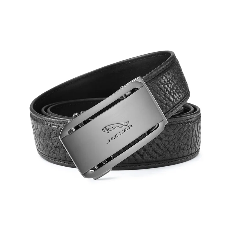 JAGUAR Automatic Buckle Wild Buffalo Leather Leather Belts Men's Width 3.5CM-0