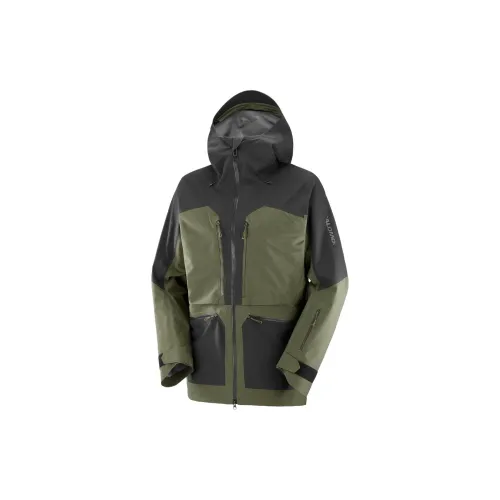 SALOMON S/LAB Jackets Men Black/Green