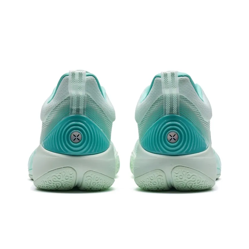 XTEP Edge 1 Slip Resistant Low Top Basketball Shoes Men's Foam Green-4