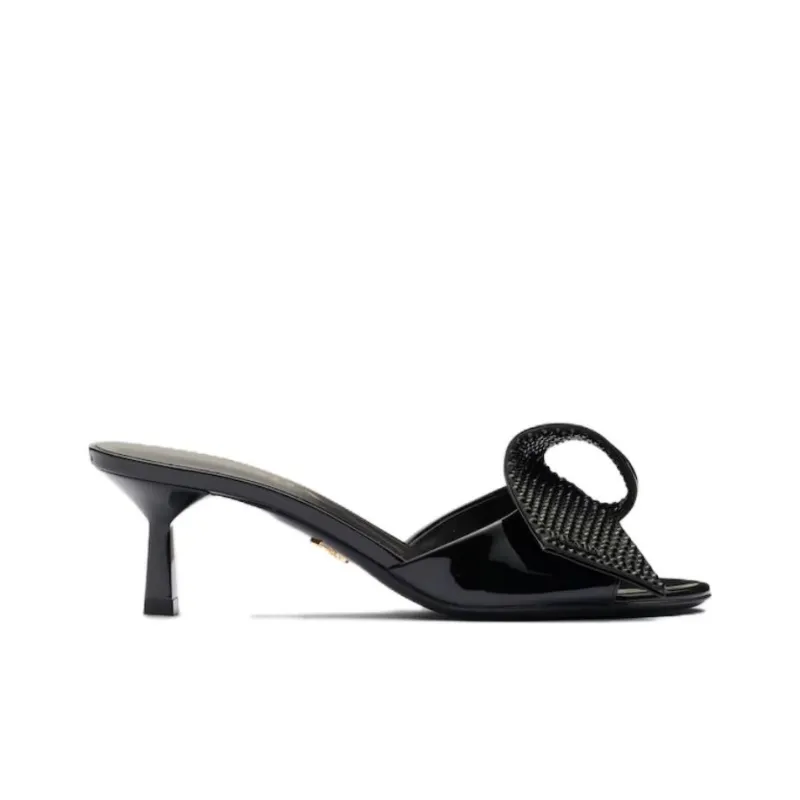 PRADA Slide Slippers 4.5cm Women's Black-1