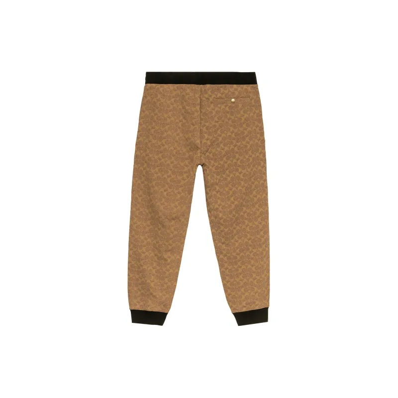 COACH FW22 Knitted Sports Pants Men's Brown-1