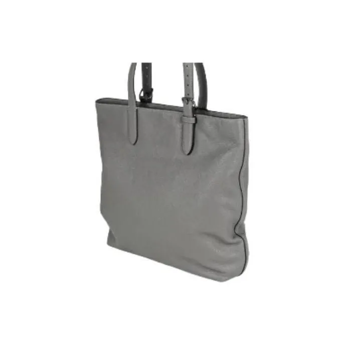COACH Metropolitan Pebbled Leather Tote Bag, Shopping Bag, Handbag, Shoulder Bag Women's Gray-1