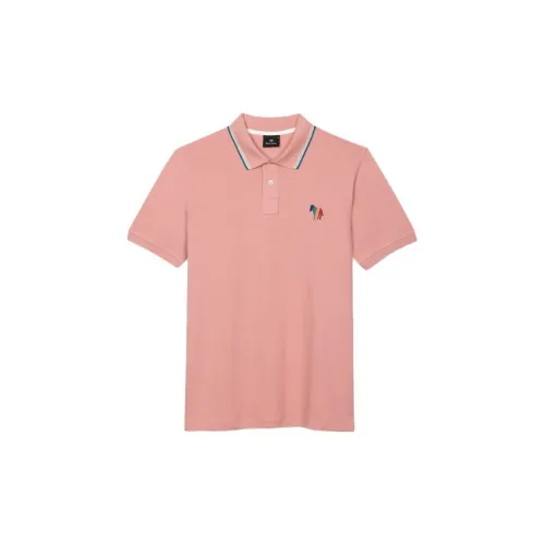 Paul Smith Zebra Logo Series Polo Shirts Men Pink