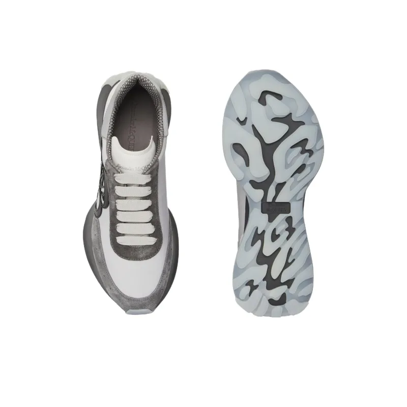 Alexander McQueen Sprint Runner Grey White-4