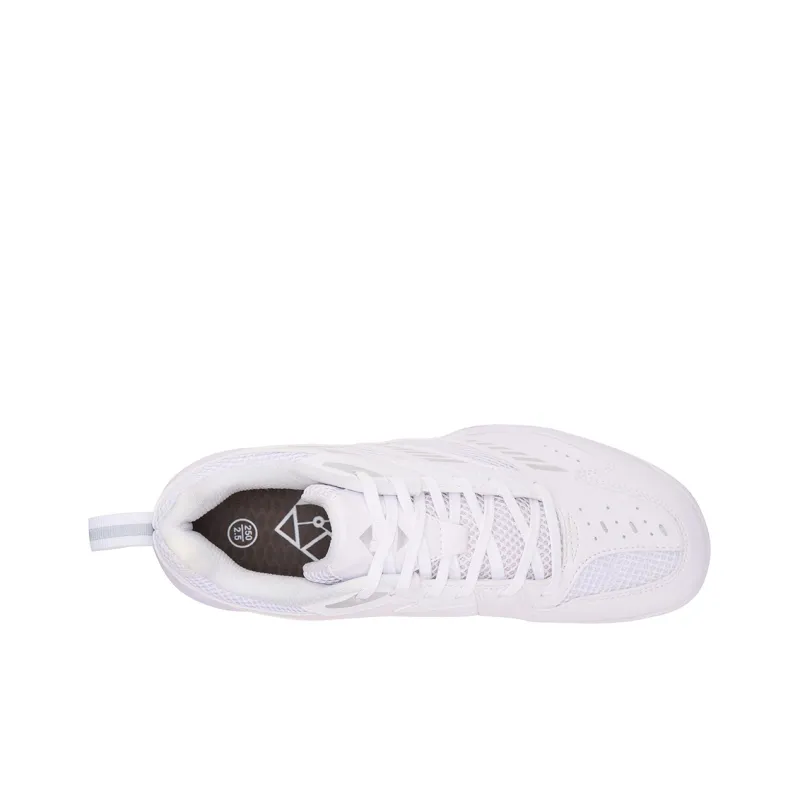 KUMPOO Nebula Slip Resistant, Breathable, And Supportive Low Top Badminton Shoes Unisex White Gray-3