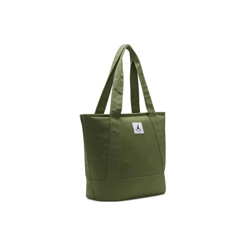 Jordan Fabric Tote Bag, Shopping Bag, Shoulder Bag Unisex Light Olive-1