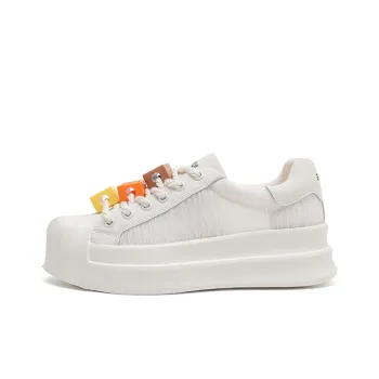 AIFUlIn Evelyn Height Increasing Wear-Resistant Lightweight Slip-Resistant Mid-Top Skateboard Shoes Women's